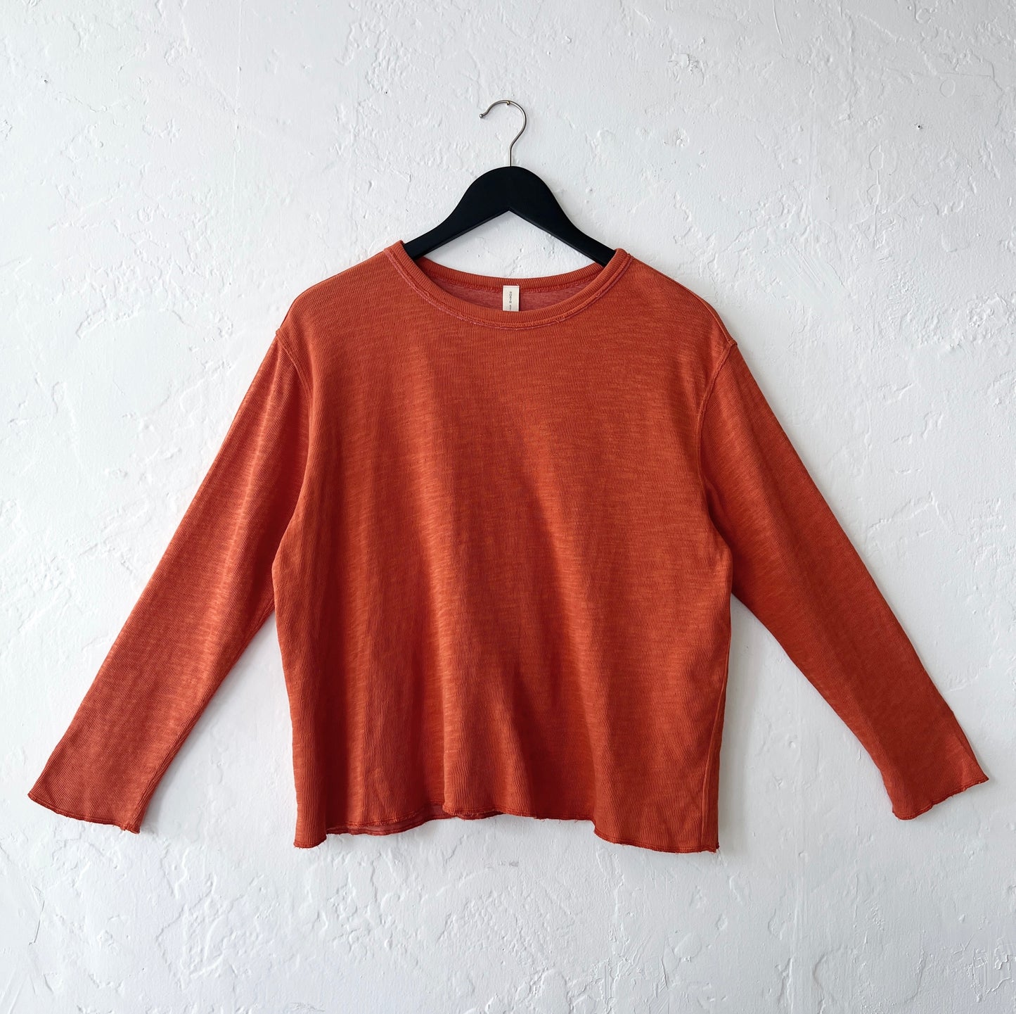 North Star Base | Crop Double Cotton Tee in Amber