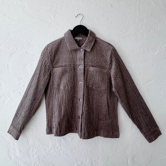 Habitat | Rustic Stretch Cord Boyfriend Jacket in Truffle