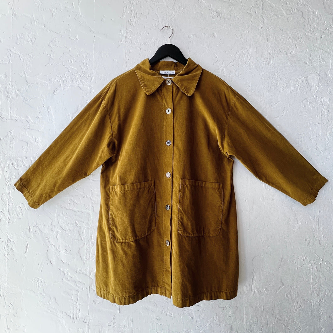 Bryn Walker | Corduroy Car Coat in Honeycomb