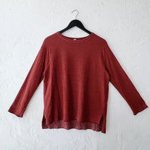 Load image into Gallery viewer, North Star Base | Long Sleeve Double Cotton Beach Tee in Ginger Spice
