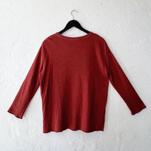 Load image into Gallery viewer, North Star Base | Long Sleeve Double Cotton Beach Tee in Ginger Spice
