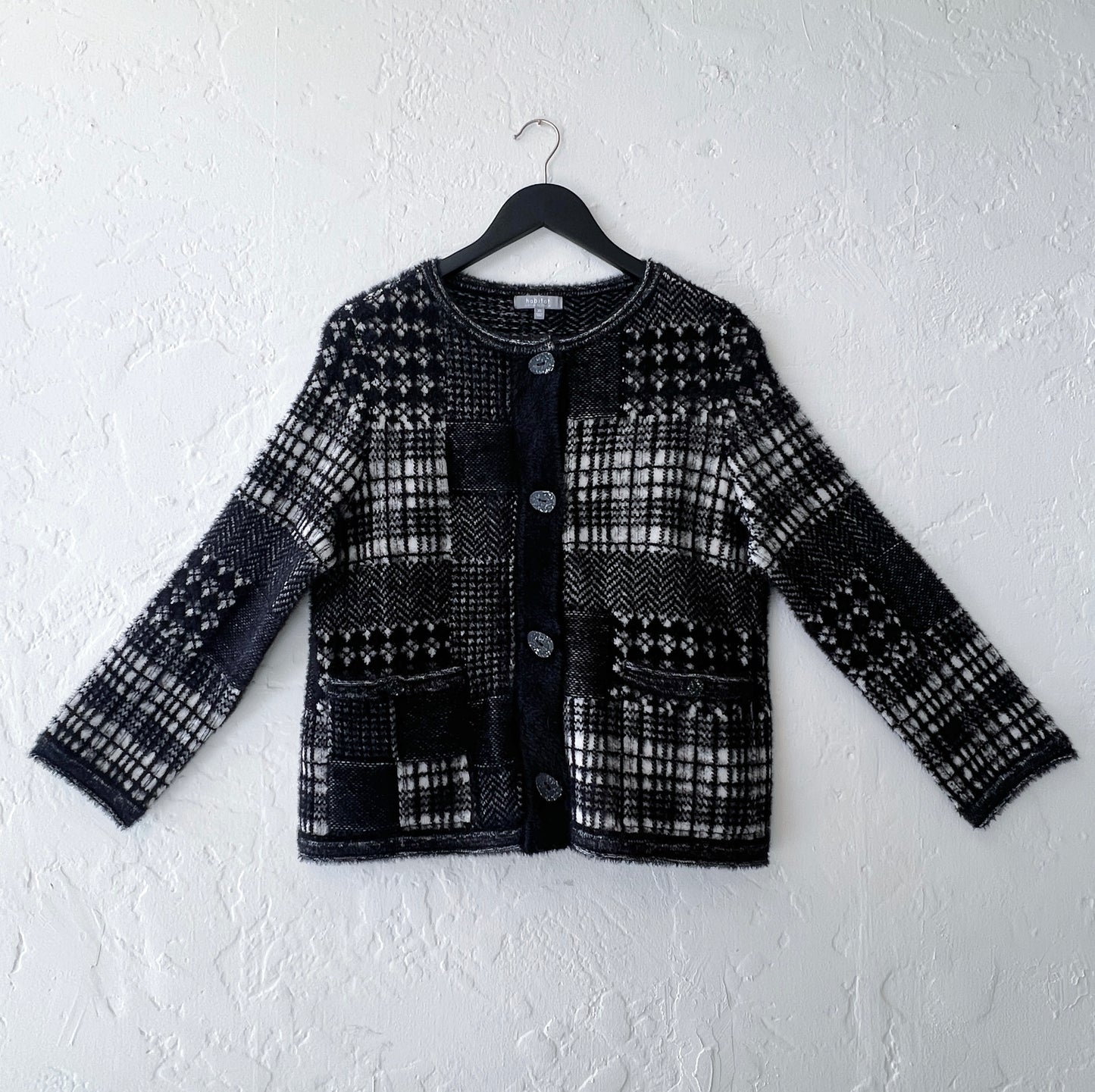 Habitat | Plaid Patchwork Cardigan