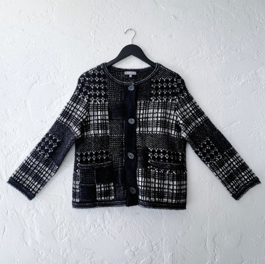 Habitat | Plaid Patchwork Cardigan