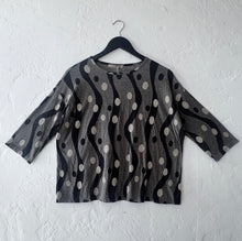 Load image into Gallery viewer, Cut Loose | Dot Jacquard Drop Shoulder Tee in Lentil
