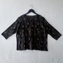 Load image into Gallery viewer, Cut Loose | Dot Jacquard Drop Shoulder Tee in Kelp
