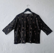 Load image into Gallery viewer, Cut Loose | Dot Jacquard Drop Shoulder Tee in Kelp
