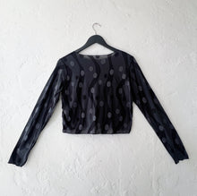 Load image into Gallery viewer, Cut Loose | Dot Jacquard Drop Cardigan in Gull
