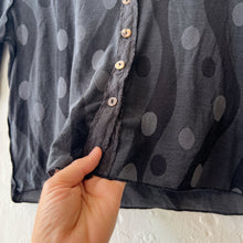 Load image into Gallery viewer, Cut Loose | Dot Jacquard Drop Cardigan in Gull
