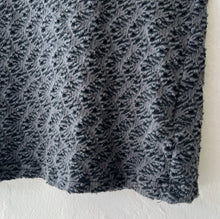 Load image into Gallery viewer, Cut Loose | Wavy Crochet Knit 3/4 Sleeve Boatneck Tee in Gull
