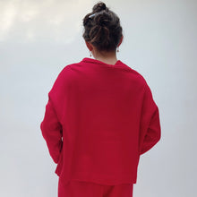 Load image into Gallery viewer, Bryn Walker | Cropped Fleece Stowe Sweatshirt in Jester
