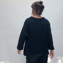 Load image into Gallery viewer, Bryn Walker | Alden Fleece Sweatshirt in Black
