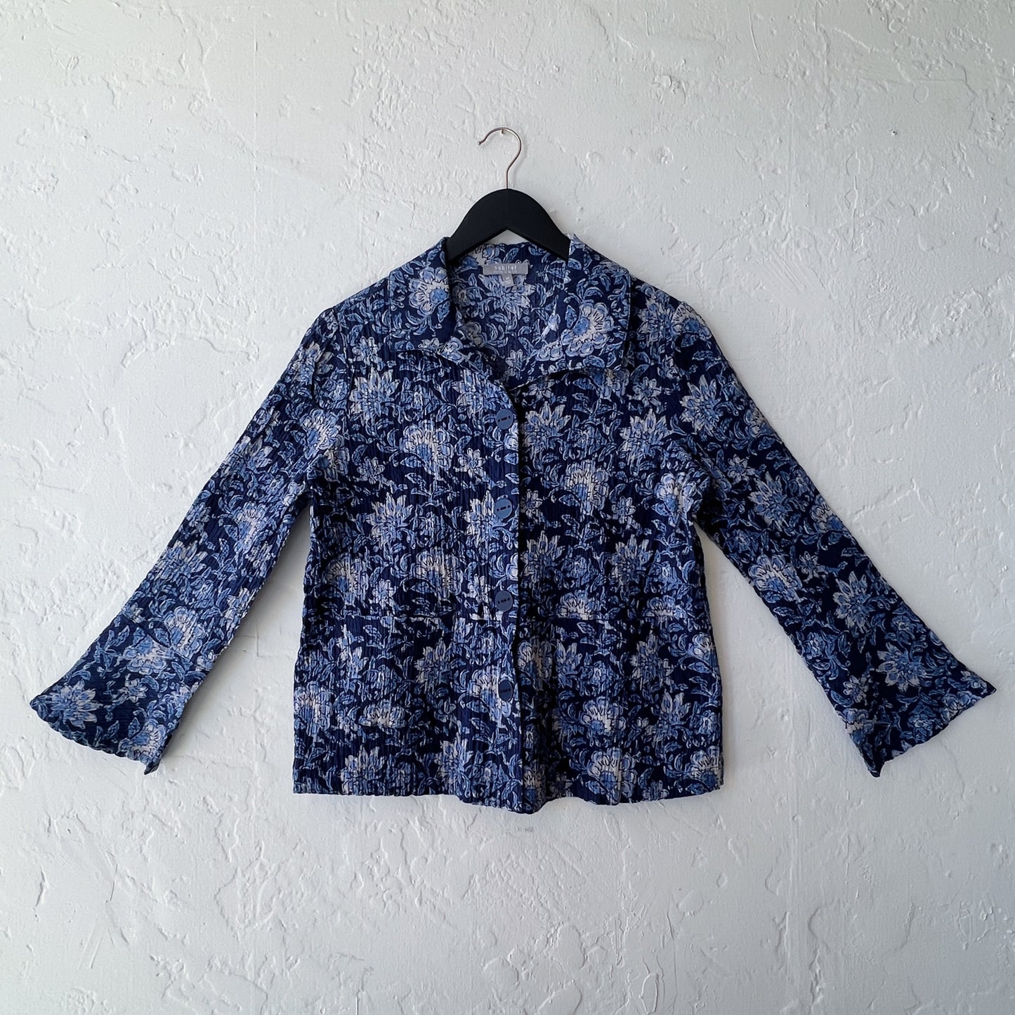 Habitat | Floral Block Print Flounce Jacket
