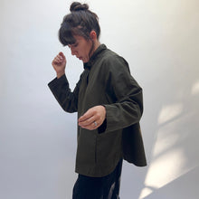 Load image into Gallery viewer, Eleven Stitch | Stand Collar Jacket in Olive
