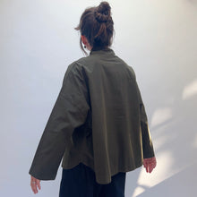 Load image into Gallery viewer, Eleven Stitch | Stand Collar Jacket in Olive
