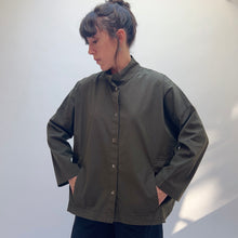 Load image into Gallery viewer, Eleven Stitch | Stand Collar Jacket in Olive

