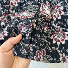 Load image into Gallery viewer, Habitat | Floral Flounce Button Down in Black
