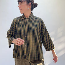Load image into Gallery viewer, Eleven Stitch | Small Check Big Shirt in Teak
