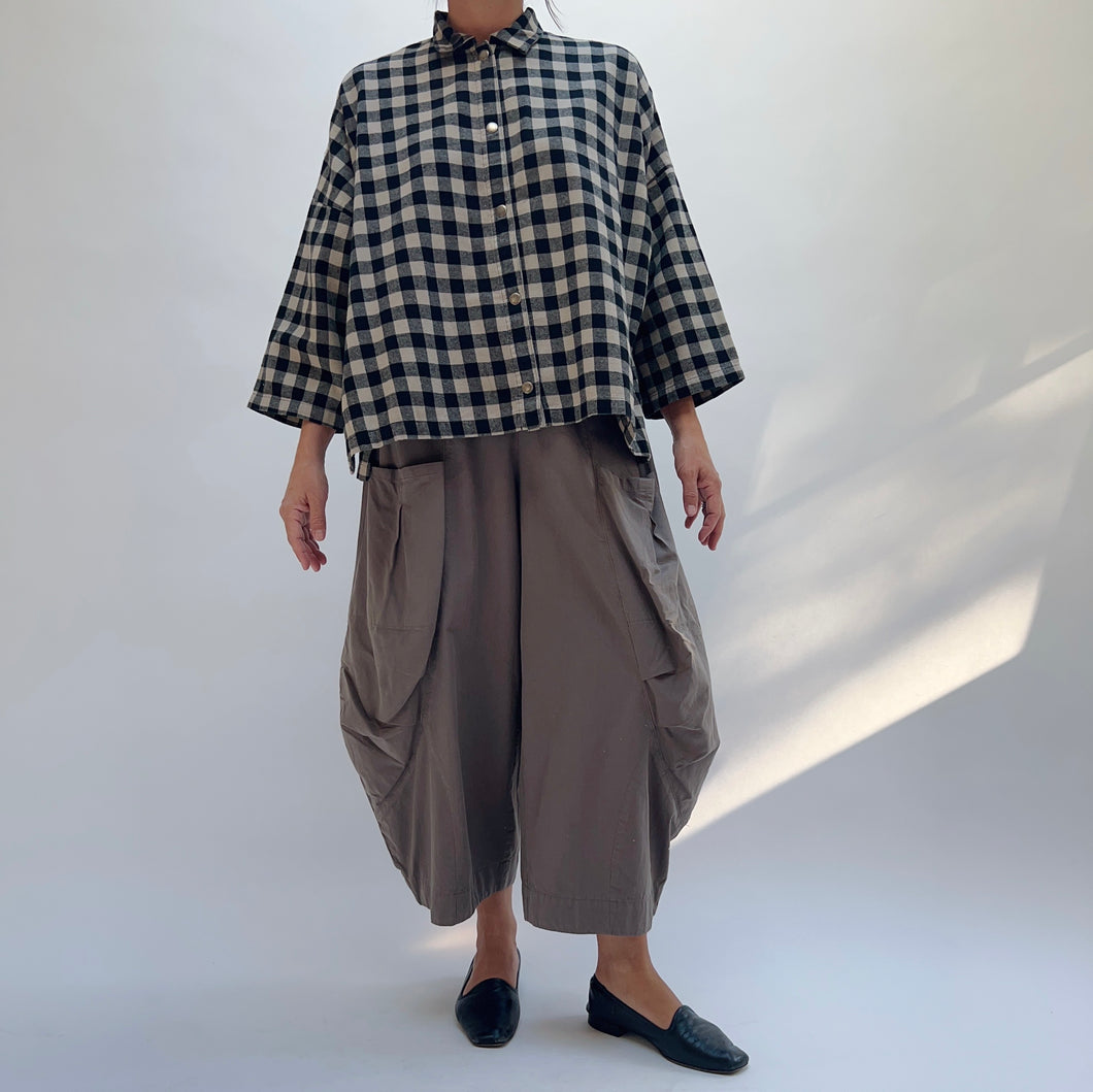 Eleven Stitch | Double Pocket Cotton Pant in Clove