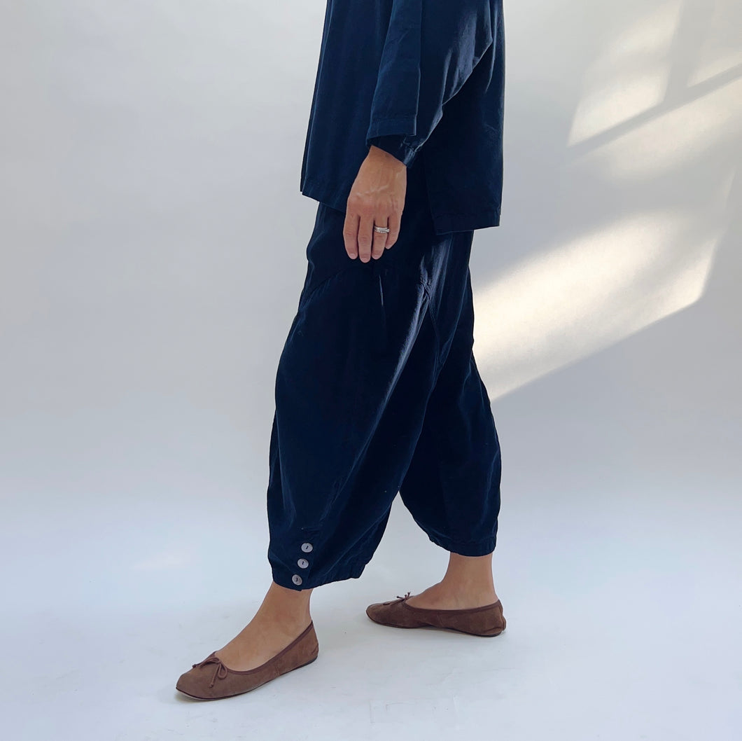 Eleven Stitch | Corduroy Doreen Pant in Indigo