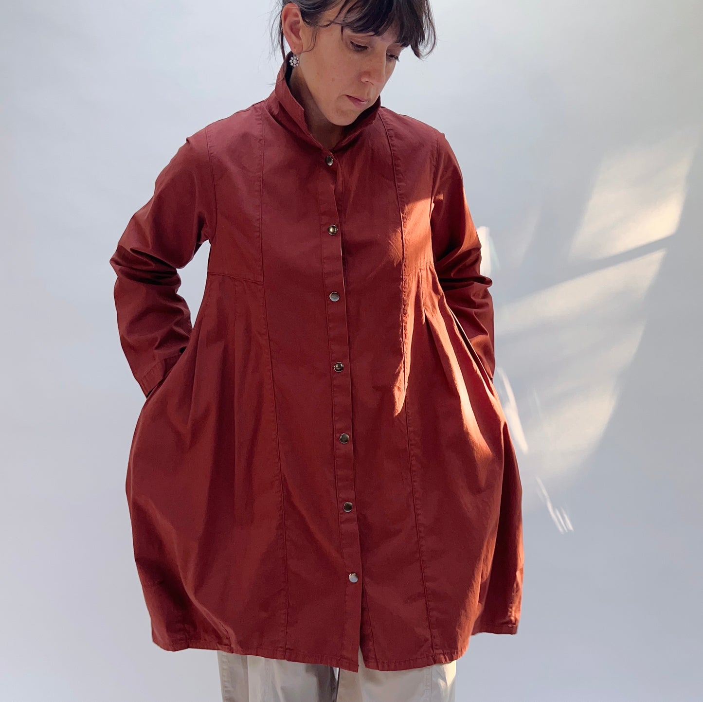 Eleven Stitch | Darted Coat in Ginger Spice
