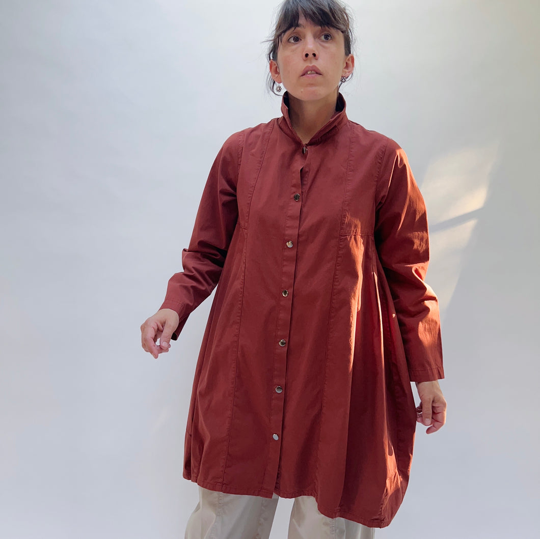 Eleven Stitch | Darted Coat in Ginger Spice