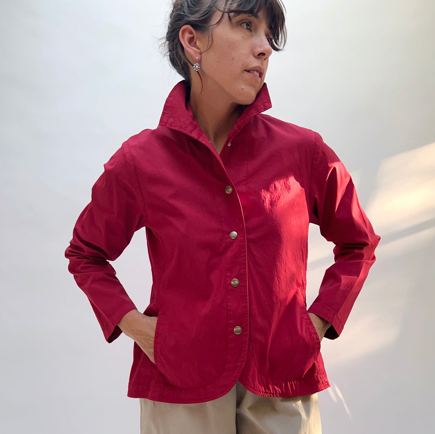 Eleven Stitch | Emma Jacket in Ruby