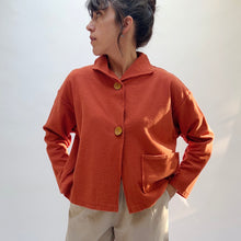 Load image into Gallery viewer, Eleven Stitch | Funnel Jacket in Amber
