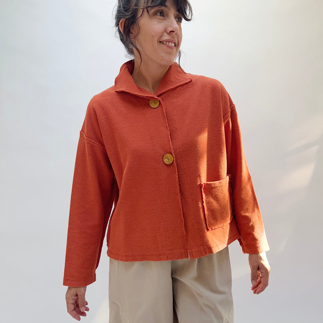 Eleven Stitch | Funnel Jacket in Amber