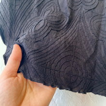 Load image into Gallery viewer, Vanite Couture | Dolman Short Sleeve Crinkle Top in Black
