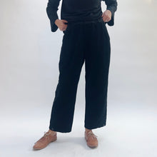 Load image into Gallery viewer, Cut Loose | Lux Corduroy Button Pleat Pant in Black
