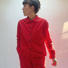 Load image into Gallery viewer, Cut Loose | Lux Corduroy Crop Shirt in Roulette
