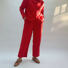 Load image into Gallery viewer, Cut Loose | Lux Corduroy Button Pleat Pant in Roulette
