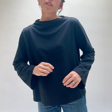 Load image into Gallery viewer, Bryn Walker | Belen Mockneck Shirt in Black
