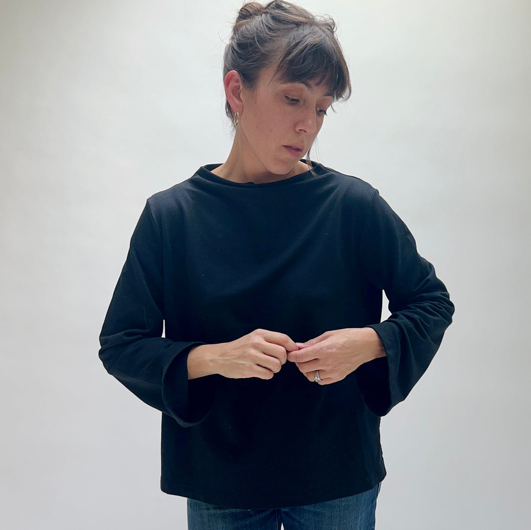 Bryn Walker | Belen Mockneck Shirt in Black