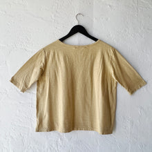 Load image into Gallery viewer, Cut Loose | Elbow Sleeve Top in Mustard Seed
