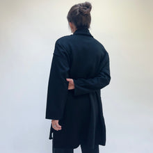 Load image into Gallery viewer, Olivia by Habitat | Boiled Wool Around Town Car Coat in Black
