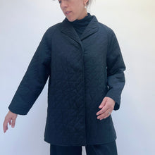 Load image into Gallery viewer, Habitat | Kaleidoscope Quilt Swing Coat in Black
