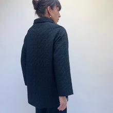 Load image into Gallery viewer, Habitat | Kaleidoscope Quilt Swing Coat in Black
