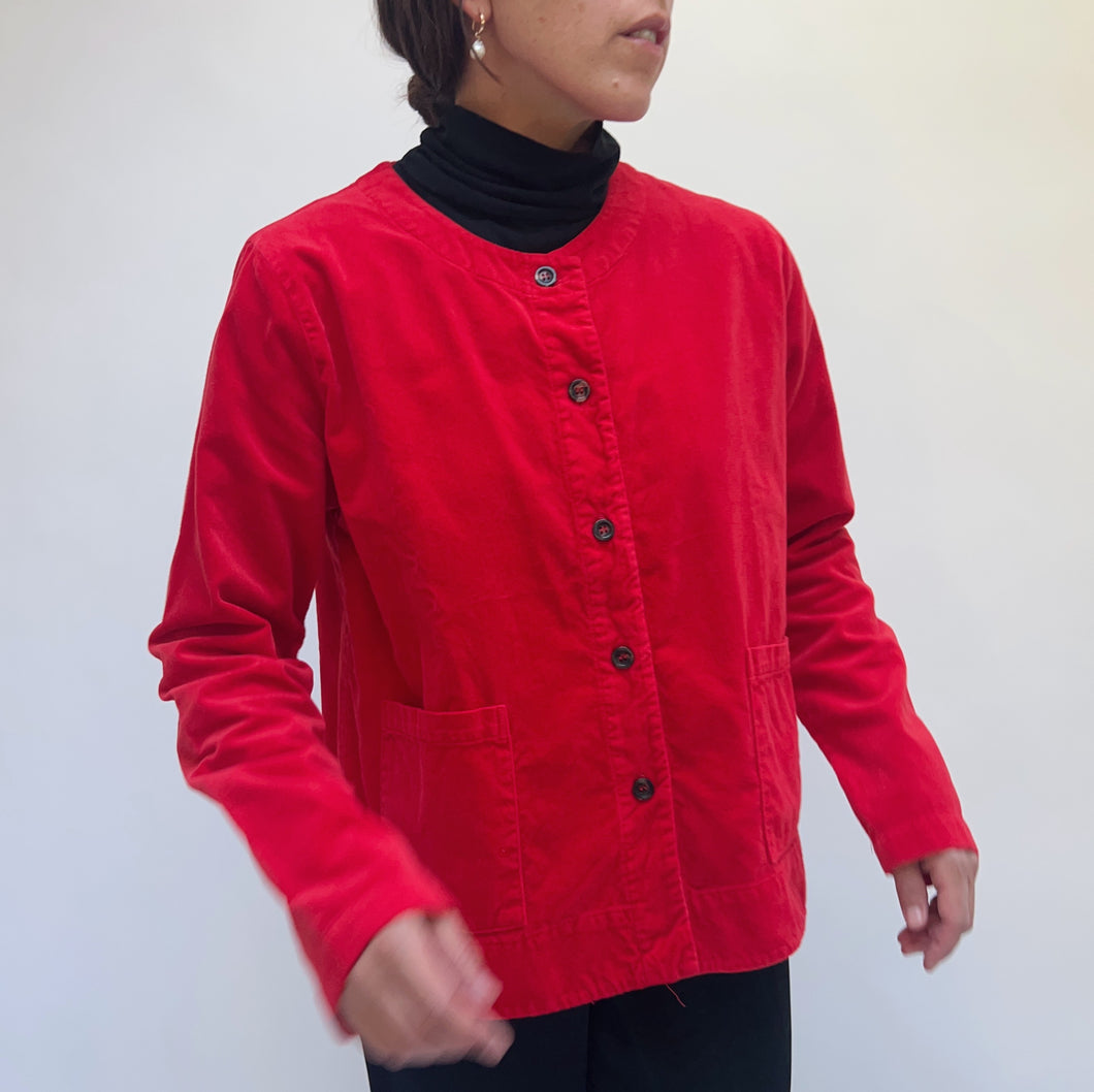 Cut Loose | Velour Crop Jacket in Roulette