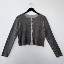 Load image into Gallery viewer, Cut Loose | Marble Knit Cropped Cardigan in Lentil

