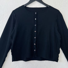 Load image into Gallery viewer, Cut Loose | Marble Knit Cropped Cardigan in Black
