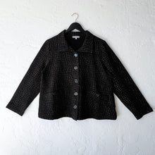 Load image into Gallery viewer, Habitat | Mosaic Crinkle Crepe Swing Jacket in Lichen
