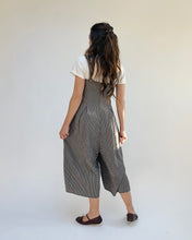 Load image into Gallery viewer, Cut Loose | Crinkle Check Jumpsuit in Black
