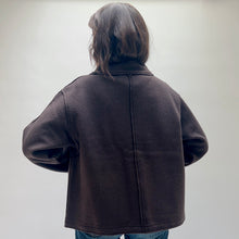 Load image into Gallery viewer, Olivia by Habitat | Boiled Wool Snappy Jacket in Chocolate
