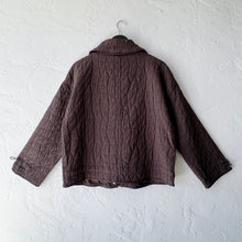 Load image into Gallery viewer, Olivia by Habitat | Gridlines Jacket in Chocolate

