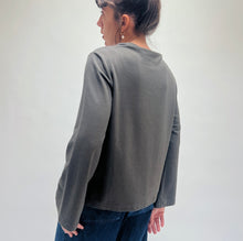 Load image into Gallery viewer, Bryn Walker | Belen Mockneck Shirt in Kelp
