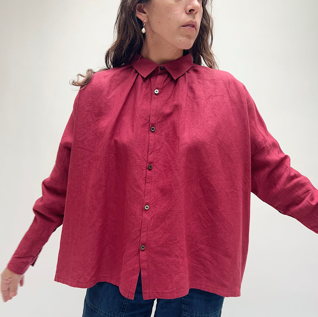 Ichi Antiquités | Linen Shirt in Red