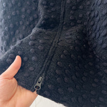 Load image into Gallery viewer, Cut Loose | Polka Dot Boiled Wool Zip Swing Jacket in Black
