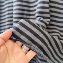 Load image into Gallery viewer, Cut Loose | One Size Oversized Striped Shirt in Gull
