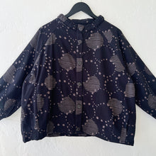 Load image into Gallery viewer, Mona Lisa | Ruched Collar Modern Circle Fleece Lined Jacket in Black
